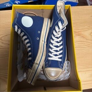 Hood Conference High Top Canvas Shoes Mens 8 Womens 10 Loyal Blue